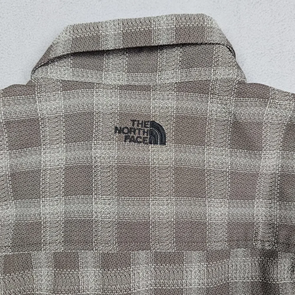 VTG The North Face Button Down Shirt Mens L Brown Plaid Gorpcore Retro Pocket